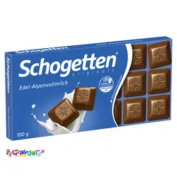 شکلات تخته ای شگوتن با شیر آلپاین آلمان  Schogette