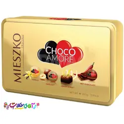 شکلات کادویی چوکو آمور جعبه فلزی MIESZKO