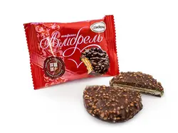 ویفر روسی شکلاتی بنفش قرمز ( 200 گرم )