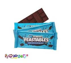 شکلات تخته ای مستر بیست تلخ نمک دریایی Mr Beast - آقای شکلات ایران