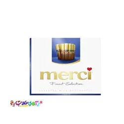شکلات کادویی مرسی آبی میکس فندق Merci - آقای شکلات ایران