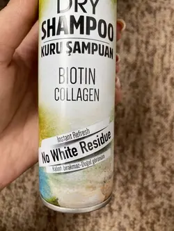 شامپو خشک مورفورس حاوی بیوتین و کلاژن مناسب موهای قهوه ای