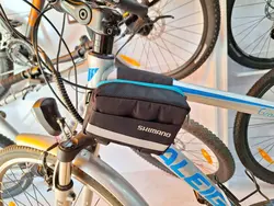 کیف روی تنه دوچرخه شیمانو مشکی آبی فیروزه ای - فروشگاه اینترنتی سایکل اسپورت