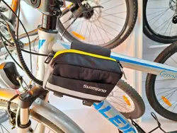 کیف روی تنه دوچرخه شیمانو مشکی-طوسی-زرد - فروشگاه اینترنتی سایکل اسپورت