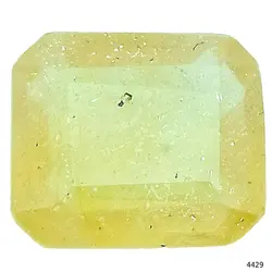 نگین یاقوت زرد معدنی و طبیعی آفریقایی کد 4429