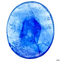 نگین یاقوت کبود معدنی و طبیعی آفریقایی کد 4452