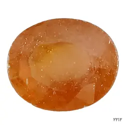 نگین یاقوت نارنجی معدنی و طبیعی آفریقایی – کد 2212