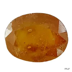 نگین یاقوت نارنجی معدنی و طبیعی آفریقایی – کد 2202