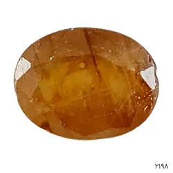 نگین یاقوت نارنجی معدنی و طبیعی آفریقایی – کد 2198