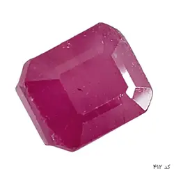 نگین یاقوت سرخ معدنی  آفریقایی – کد 412