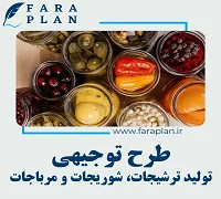 طرح توجیهی خط تولید ترشیجات، شوریجات و مرباجات - فراپلن