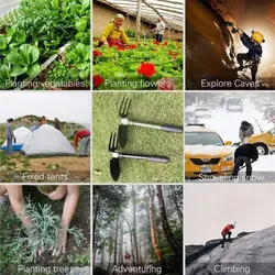 بیل و شن کش چند کاره تاشو فلزی