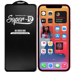گلس super D فول صفحه ایفون 12pro max - فروشگاه اینترنتی کیس آپ|قاب گوشی|لوازم جانبی موبایل |گلس