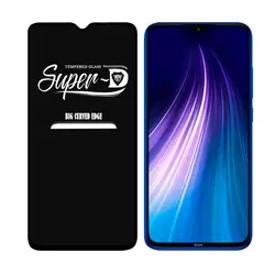 گلس super D فول صفحه شیاومی Note 8 - فروشگاه اینترنتی کیس آپ|قاب گوشی|لوازم جانبی موبایل |گلس
