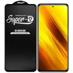گلس super D فول صفحه شیاومی poco x3 - فروشگاه اینترنتی کیس آپ|قاب گوشی|لوازم جانبی موبایل |گلس