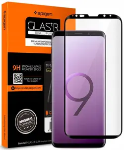 گلس ایج فول چسب سامسونگ s9 plus - فروشگاه اینترنتی کیس آپ|قاب گوشی|لوازم جانبی موبایل |گلس