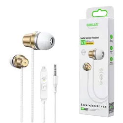 هندزفری سیم دار جرلکس مدل GERLAX E1 - فروشگاه اینترنتی کیس آپ|قاب گوشی|لوازم جانبی موبایل |گلس