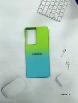 قاب دو رنگ اقیانوسی pc لوگو برجسته سامسونگ S21ultra - فروشگاه اینترنتی کیس آپ|قاب گوشی|لوازم جانبی موبایل |گلس