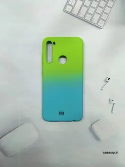 قاب دو رنگ اقیانوسی pc لوگو برجسته شیاومی Redmi note8 - فروشگاه اینترنتی کیس آپ|قاب گوشی|لوازم جانبی موبایل |گلس