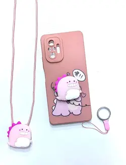 قاب عروسکی آویز دار طرح دایناسور خندان redmi Note10 pro - فروشگاه اینترنتی کیس آپ|قاب گوشی|لوازم جانبی موبایل |گلس