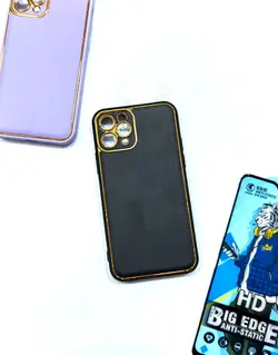 قاب گلد لاین روکش چرمی آیفون11 پرو - فروشگاه اینترنتی کیس آپ|قاب گوشی|لوازم جانبی موبایل |گلس