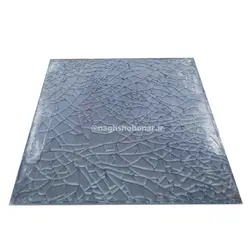 شیشه تیفانی طوسی - کد 414