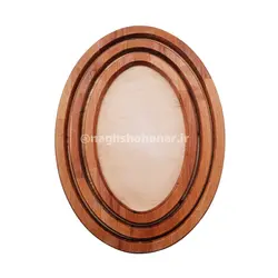 قاب بیضی چوب راش 20*30