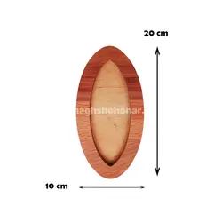 قاب بیضی راش 10*20