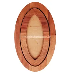 قاب بیضی راش 15*25