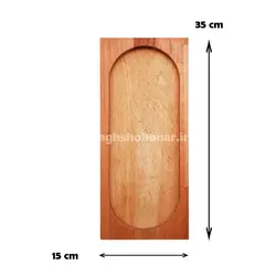قاب مستطیل داخل بیضی بزرگ راش