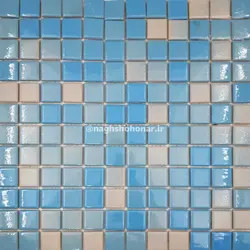 کاشی 2.5 سانتی آبی 7 ابری _ mix blu7 abri