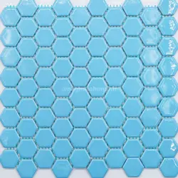 کاشی 6 ضلعی آبی 2 _ blu2