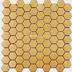 کاشی 6 ضلعی زرد قدیمی - ylw1 old hex
