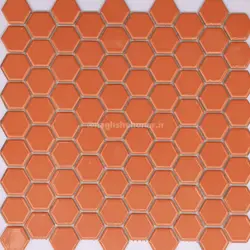 کاشی 6 ضلعی نارنجی 2 _ ORG2