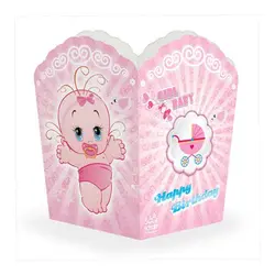 ظرف پاپ کرن تم تولد بیبی دختر