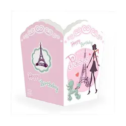 ظرف پاپ کرن تم تولد دختر پاریسی