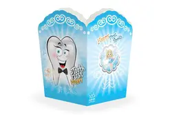 ظرف پاپ کرن تم جشن دندونی پسرانه