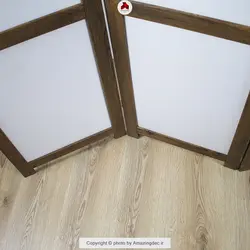 پارتیشن متحرک اداری | مینیمال | ساده | سفید و گردویی (آنتیک)