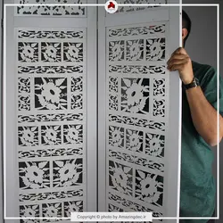 پارتیشن متحرک | طرح هندی | سفید | خرید اینترنتی