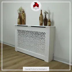 کاور شوفاژ ام دی اف | مدل حباب | سایز متوسط | سفید
