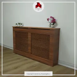 کاور شوفاژ ام دی اف | مدل کوپن هاگن | سایز بزرگ | گردویی