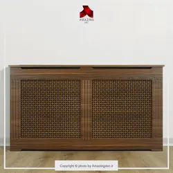 کاور شوفاژ ام دی اف | مدل کوپن هاگن | سایز بزرگ | گردویی