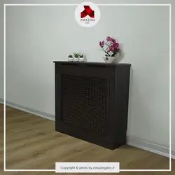 کاور شوفاژ ام دی اف | مدل کوپن هاگن | سایز کوچک | قهوه ای تیره