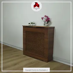 کاور شوفاژ ام دی اف | مدل کوپن هاگن | سایز کوچک | گردویی