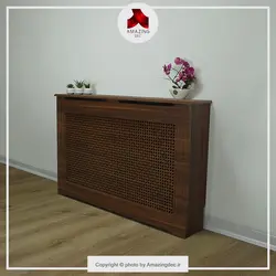 کاور شوفاژ ام دی اف | مدل کوپن هاگن | سایز متوسط | گردویی