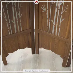 پارتیشن متحرک | مدل بامبو | رنگ گردویی