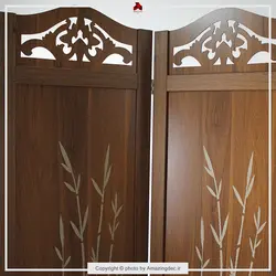 پارتیشن متحرک | مدل بامبو | رنگ گردویی