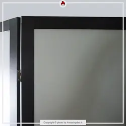 پارتیشن متحرک کلاسیک | ساده | سفید - قهوه ای تیره