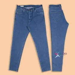 شلوار جین آبی لی سایز بزرگ مردانه ( 4202 )