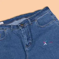 شلوار جین آبی لی سایز بزرگ مردانه ( 4202 )